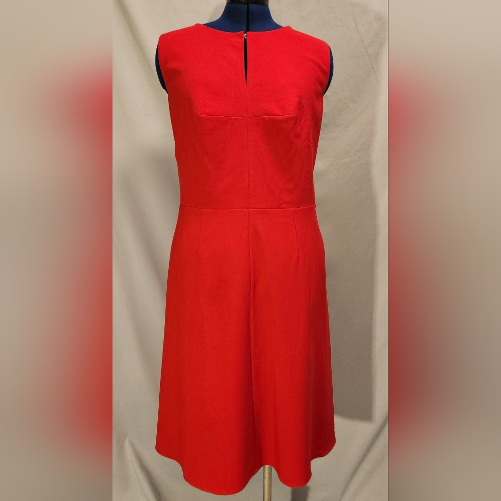 Calvin Klein Red A-Line Midi Dress